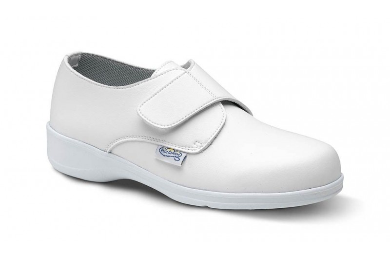 Zapatos de Trabajo Comodón Velcro Blanco 1
